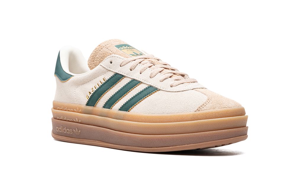Adidas Gazelle Bold Magic Beige Collegiate Green